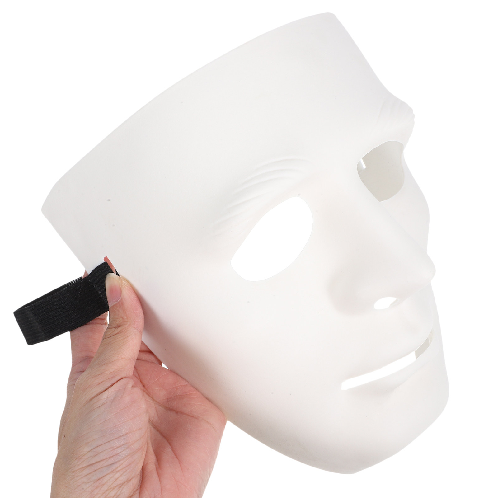 Black Face Mask Pack - 얼굴 전체를 가리는 가면 5개 세트,