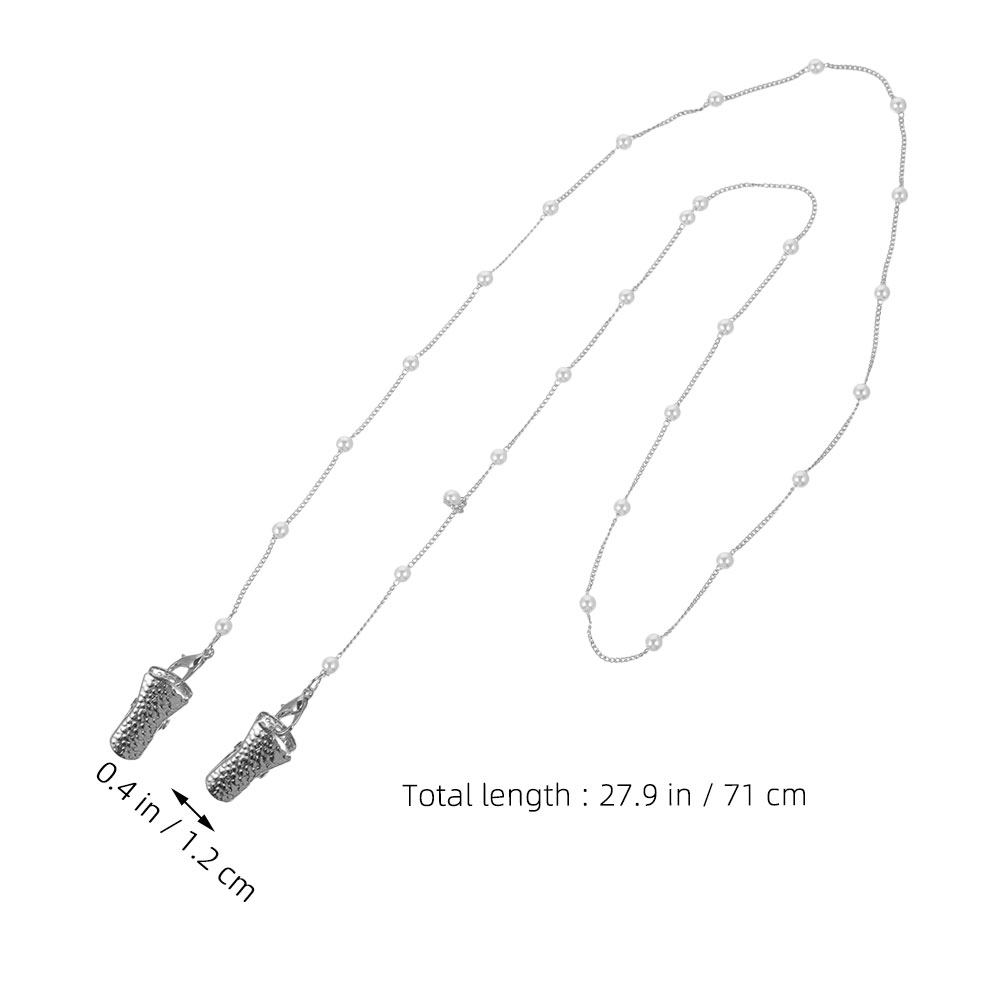 진주 장식 안경줄 2개 세트, 우아한 디자인의 안경 고 - Mask Chain Holder 리뷰 및 가격