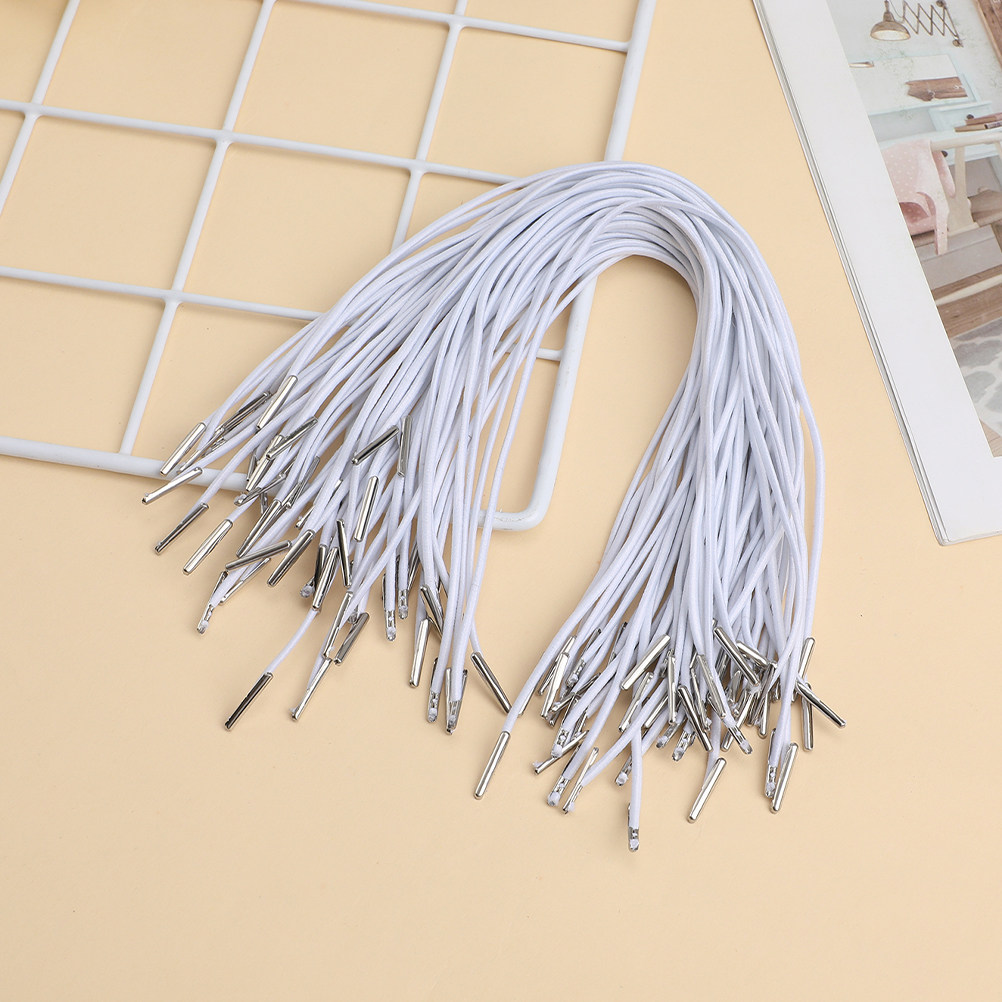 200개 금속 끝이 있는 탄성 철조망 줄, 마스크 제작 - Mask Lanyard Adjustable 리뷰 및 가격