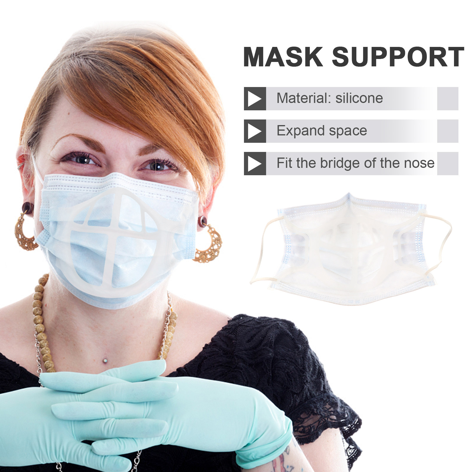 5개입 마스크 브래킷 실리콘 3D 내부 지지대 편안하고 - Silicone Mask Bracket 리뷰 및 가격