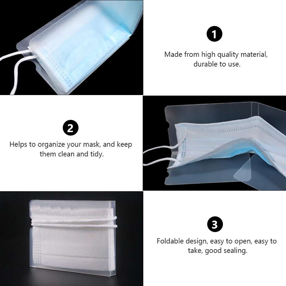 4개입 친환경 PP 마스크 보관함, 접이식 휴대용, 먼 - Face Mask Storage Box 리뷰 및 가격